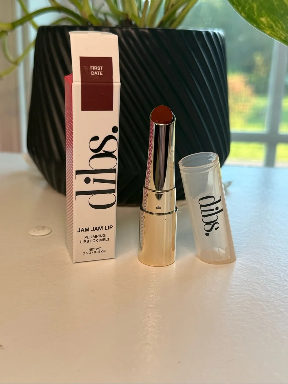 Jam Jam Lip Plumping Lipstick Melt — First Date (Deep Berry)